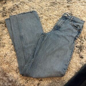 Zara wide legs jeans. Lighter wash. Size 2
